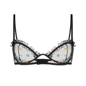 NWT - LE PETIT TROU ruffled detailed underwire bra - Size L